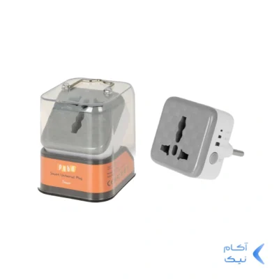 تبدیل برق 3 به 2 تایمر دار pqbd مدل PQ-U01E - سفید
