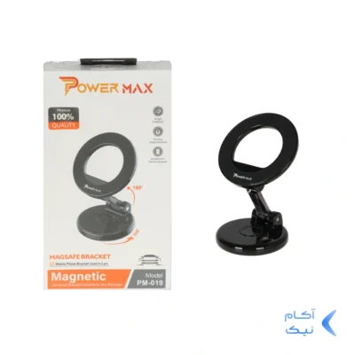 هولدر مگنتی گوشی موبایل Power Max مدل PM-019 - مشکی