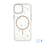 قاب Star شفاف طرح مگ سیف نگین دار Apple iPhone 13 / iPhone 14 - طلایی