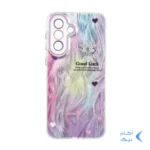 قاب اطلسی Good Luck پاپیون نگینی محافظ لنز رنگی Samsung Galaxy A37 - یاسی