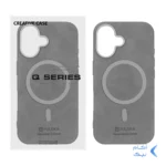 قاب Puloka جیر MagSafe لنز براق Apple iPhone 16 - طوسی (پک دار)