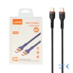 کابل شارژ PD و فست 2 متری LDNIO Type-C To Type-C مدل LC642C 65W - مشکی