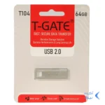 فلش مموری T-GATE USB2.0 مدل T104 ظرفیت 64GB - نقره ای (گارانتی آسان سرویس)