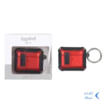 کیس ایرپاد Eggshell Original قفل دار Apple Airpods 3 - مشکی قرمز (پک دار)
