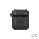کیس ایرپاد Eggshell Original قفل دار Apple Airpods 1 / 2 - مشکی قرمز (پک دار)