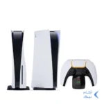 استند و شارژر دسته بازی TSCO PS5 مدل TGC14 - مشکی سفید (گارانتی 18 ماهه تسکو)