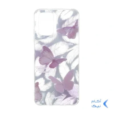 قاب اطلسی دور ژله ای طرح پر Xiaomi Redmi Note 10 4G / Redmi Note 10S / Poco M5S - کد 359