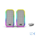 اسپیکر رومیزی دو تکه گیمینگ TSCO مدل GS 2076 - سفید (گارانتی 18 ماهه تسکو)