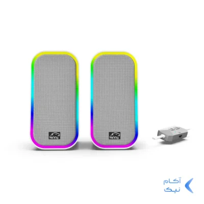 اسپیکر رومیزی دو تکه گیمینگ TSCO مدل GS 2076 - سفید (گارانتی 18 ماهه تسکو)