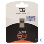 فلش مموری TRUEBYTE USB2.0 مدل TRIM ظرفیت 64GB - مشکی (گارانتی مادام العمر شرکت آی تین)