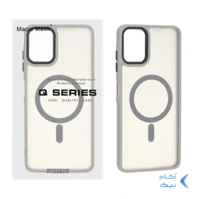 قاب اورجینال Magic Mask مات Magsafe بلک لنز Samsung Galaxy A06 - خاکستری (پک دار)