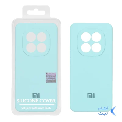 قاب سیلیکونی پاک کنی اورجینال Master Quality مدل Xiaomi Redmi Note 15 Pro 4G - سبزآبی (پک دار)
