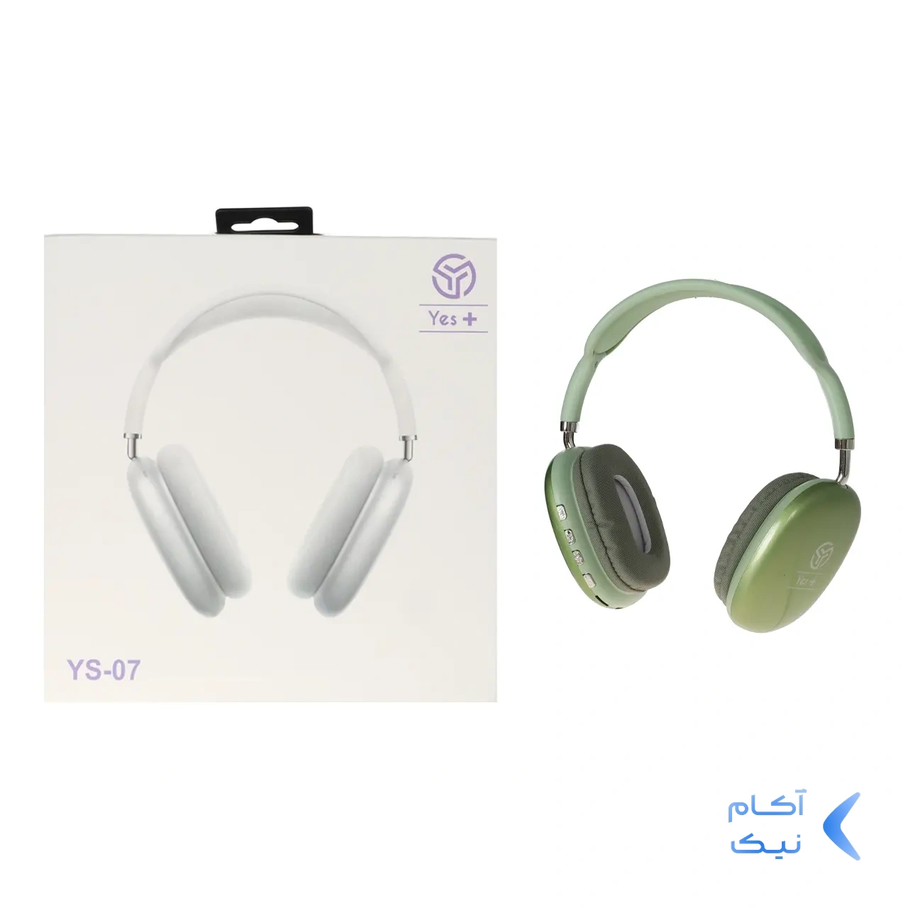هدفون بی سیم YesPlus مدل YS-07 - سبز - YSP هدفون بی سیم YesPlus مدل YS-07 - سبز - YSP