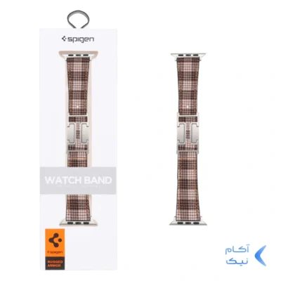 بند اپل واچ اورجینال پارچه ای مگنتی Spigen Rugged Armor سایز 42/44/45/46/49 میلیمتری - طرح 5 (پک دار)