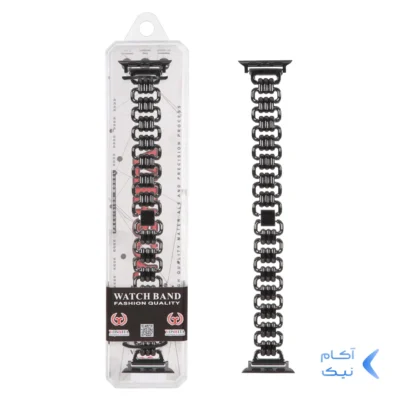 بند اپل واچ اورجینال Yoshita فلزی طرح دستبند 38/40/41 میلیمتری - مشکی (پک دار)