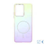 قاب هولوگرامی Trend Seaies طرح مگ سیف دو رنگ لنز کروم Xiaomi Redmi Note 12 4G - زرد صورتی - MPS