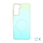 قاب هولوگرامی Trend Seaies طرح مگ سیف دو رنگ لنز کروم Samsung Galaxy S21 FE - زرد سبز - MPS