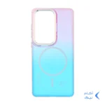 قاب هولوگرامی Trend Seaies طرح مگ سیف دو رنگ لنز کروم Samsung Galaxy S26 Ultra - صورتی آبی - MPS