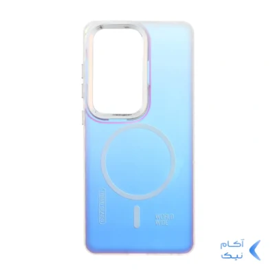 قاب هولوگرامی Trend Seaies طرح مگ سیف دو رنگ لنز کروم Samsung Galaxy S26 Ultra - بنفش - MPS