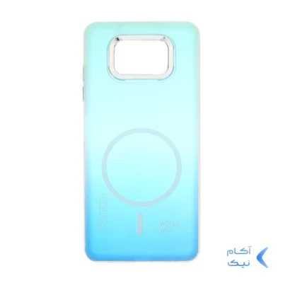 قاب هولوگرامی Trend Seaies طرح مگ سیف دو رنگ لنز کروم Xiaomi Poco X3 / Poco X3 Pro / Poco X3 NFC - سبز آبی - MPS