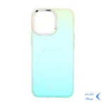 قاب هولوگرامی Trend Seaies طرح مگ سیف دو رنگ لنز کروم Apple iPhone 13 Pro - زرد سبز - MPS