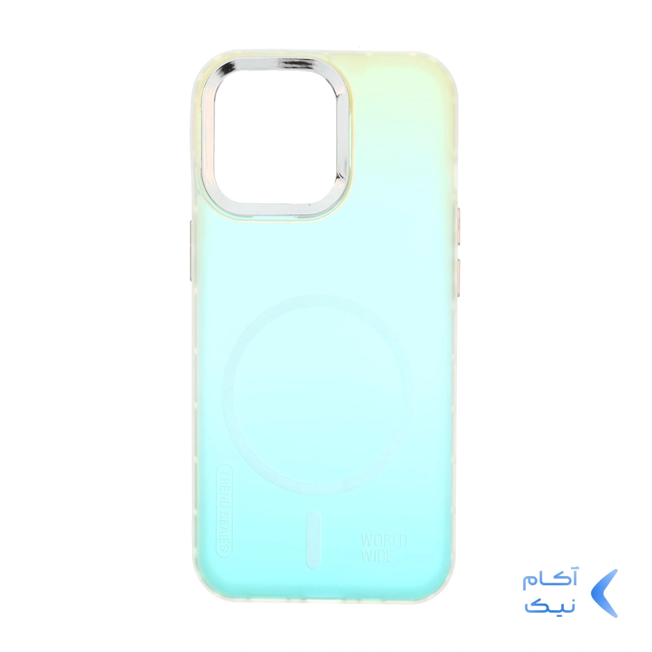 قاب هولوگرامی Trend Seaies طرح مگ سیف دو رنگ لنز کروم Apple iPhone 13 Pro - زرد سبز - MPS قاب هولوگرامی Trend Seaies طرح مگ سیف دو رنگ لنز کروم Apple iPhone 13 Pro - زرد سبز - MPS