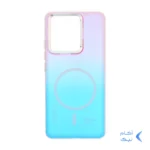 قاب هولوگرامی Trend Seaies طرح مگ سیف دو رنگ لنز کروم Xiaomi Redmi Note 13 4G - صورتی آبی - MPS