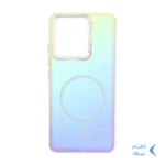 قاب هولوگرامی Trend Seaies طرح مگ سیف دو رنگ لنز کروم Xiaomi Redmi Note 13 4G - زرد صورتی - MPS
