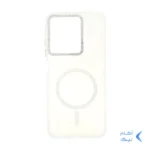 قاب ماربل طرح مگ سیف اکلیلی لنز نگین دار Xiaomi Redmi A5 / Poco C71 - سفید - MPS