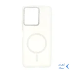 قاب ماربل طرح مگ سیف اکلیلی لنز نگین دار Xiaomi Redmi 13C / Poco C65 - سفید - MPS