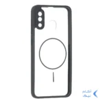 قاب پشت سخت شفاف محافظ لنزدار طرح مگ سیف دور رنگی Samsung Galaxy A30 / A20 - مشکی