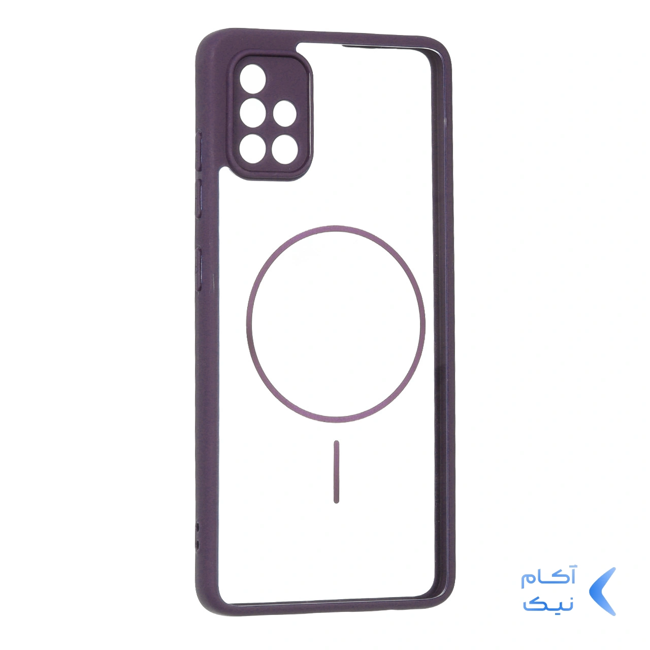 قاب پشت سخت شفاف محافظ لنزدار طرح مگ سیف دور رنگی Samsung Galaxy A51 / M40s - بنفش قاب پشت سخت شفاف محافظ لنزدار طرح مگ سیف دور رنگی Samsung Galaxy A51 / M40s - بنفش