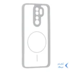 قاب پشت سخت شفاف محافظ لنزدار طرح مگ سیف دور رنگی Xiaomi Redmi Note 8 Pro - طوسی