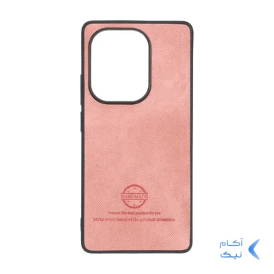 قاب HandMade جیر طرح پارچه ای Xiaomi Redmi Note 14S / Note 13 Pro 4G / Poco M6 Pro 4G - صورتی