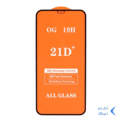 محافظ صفحه نمایش شیشه ای Full Cover 21D مدل Apple iPhone 11 / iPhone Xr - (بدون پک) - مشکی