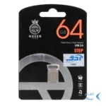 فلش مموری Queen tech USB2.0 مدل STEP ظرفیت 64GB - نقره ای (گارانتی مادام العمر شرکت آی تین)