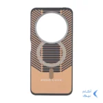 قاب Good Luck هاشور دار لنز کربن طرح مگ سیف Xiaomi Redmi 14C / Redmi A3 Pro / Redmi A4 / Poco C75 - نارنجی