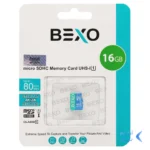 کارت حافظه BEXO MICROSDHC مدل Extra 533X کلاس U1 / 10 استاندارد UHS-I سرعت 80MB/s ظرفیت 16GB - (گارانتی داده پردازی آواتک)