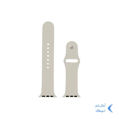 بند سیلیکونی اورجینال اپل واچ سایز 38/40/41 میلیمتری کد 22 - طوسی روشن