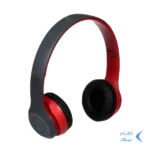 هدفون بی سیم مدل P47-طوسی قرمز