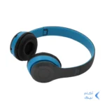 هدفون بی سیم مدل P47 - آبی طوسی