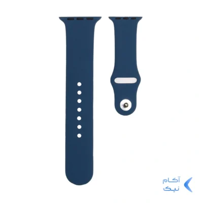 بند سیلیکونی اورجینال اپل واچ سایز 38/40/41 میلیمتری - کد 76 - آبی تیره