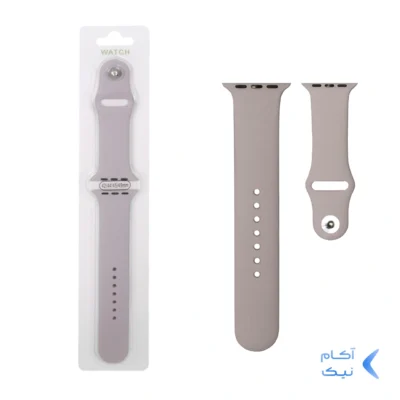 بند سیلیکونی اورجینال اپل واچ سایز 42/44/45/46/49 میلیمتری - خاکی کد رنگ 2048
