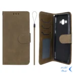 کیف موبایل مگنتی درجه یک داخل خز MNC Plus مدل Samsung Galaxy J3 Pro / J3110 / J3 2016 - سبز زیتونی