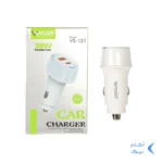 شارژر فندکی فست دو پورت V-Smart مدل VS-121 38W - سفید - BSA