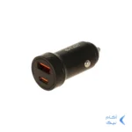 شارژر فندکی PD و فست دو پورت V-Smart مدل VS-150 55W - مشکی - BSA