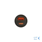 شارژر فندکی PD و فست دو پورت V-Smart مدل VS-150 55W - مشکی - BSA