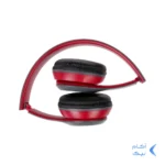 هدفون بی سیم مدل P47-طوسی قرمز (پک ضعیف)