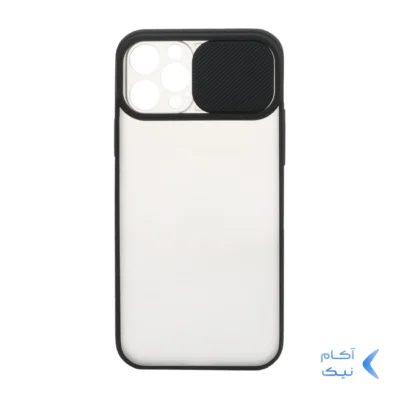 قاب مات محافظ لنزدار کشویی Apple iPhone 12 Pro-مشکی