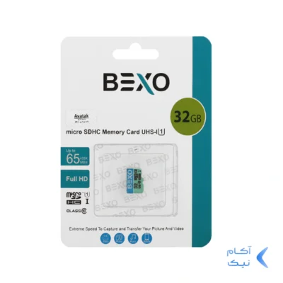کارت حافظه BEXO MICROSDHC مدل 433X کلاس U1 / 10 استاندارد UHS-I سرعت 65MB/s ظرفیت 32GB - (گارانتی داده پردازی آواتک)